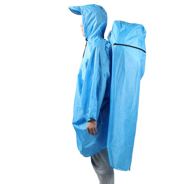 Hiking Camping Raincoat Backpack Cover Poncho