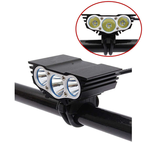 6000Lm 3xCREE XM-L U2 LED Bike Head Front Light Headlamp Headlight