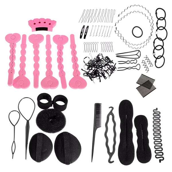 Magic Hair Clip Style Maker Pads Foam Sponge Bun Donut Hairpins Accessory Tool