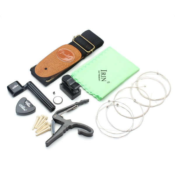 IRIN 9-in-1 Guitar Accessories for Acoustic Electric Wooden Guitar