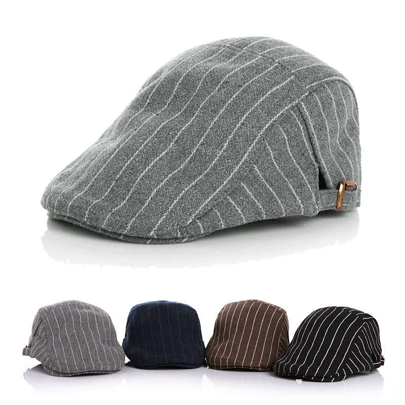 Hot Kids Baby Boy Girl Hat Stripe Gatsby Cap Golf Driving Flat Cabbie Newsboy