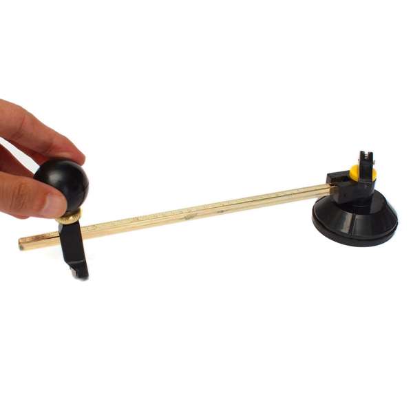 40cm 6 Wheel Adjustable Compass Type Glass Circle Circular Cutter with Suction