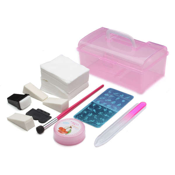 Nail¿¿Art¿¿Polish¿¿Remover File Brush¿¿Manicure¿¿Tool¿¿Set¿¿Stamper¿¿Template