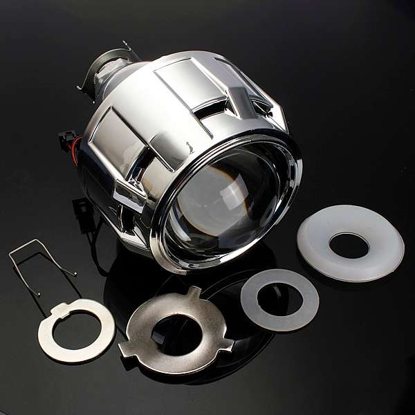 2.5 Inch Motor Bi-xenon HID Projector Angle Eye Halo Lens Headlight