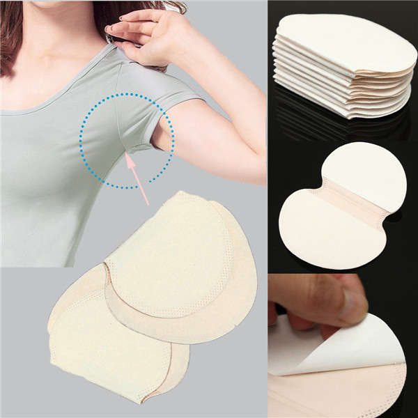 50Pcs Portable Armpit Underarm Absorbing Sweat Pads Anti Perspiration