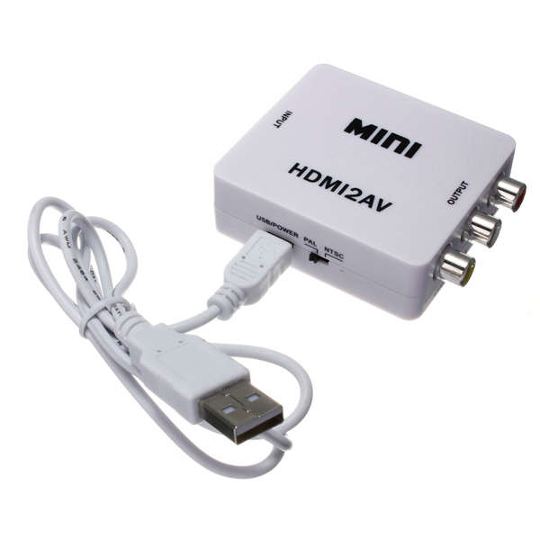 HDMI to RCA Composite Video Audio AV CVBS Adapter Converter