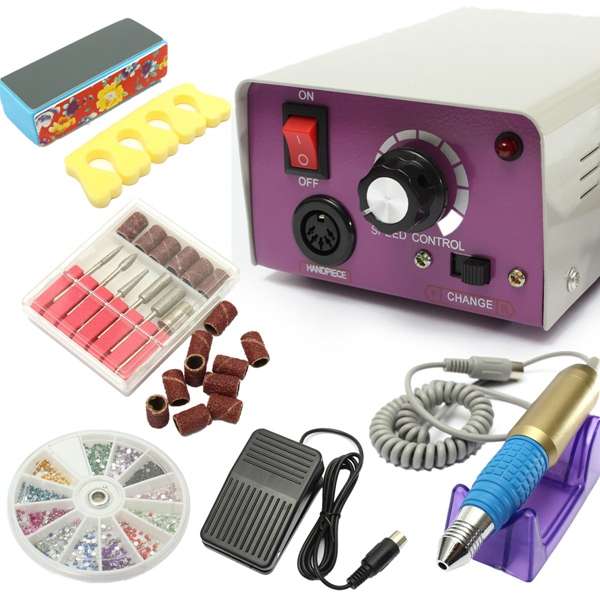 25000 RPM Electric Nail Art Drill Machine Set Manicure Tool Kit