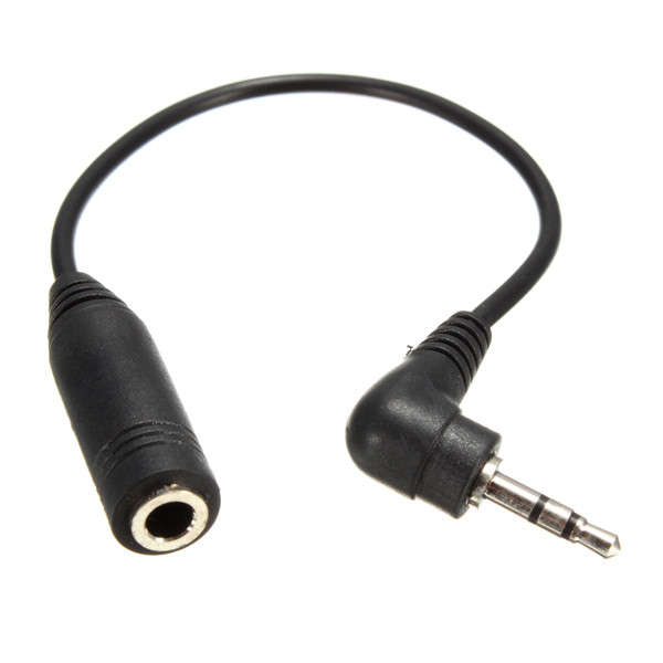 2.5mm Male Plug To 3.5mm Female Jack Stereo AUX Audio TRS Adapter Converter