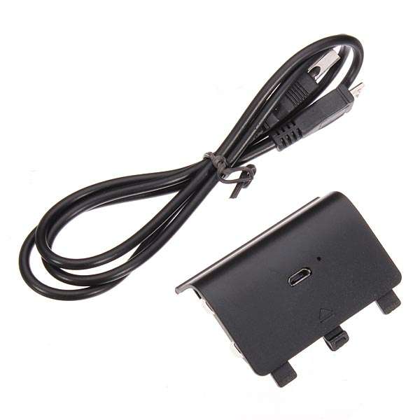 Charging Cable & NI-MH Battery Pack For Xbox ONE Controller Black