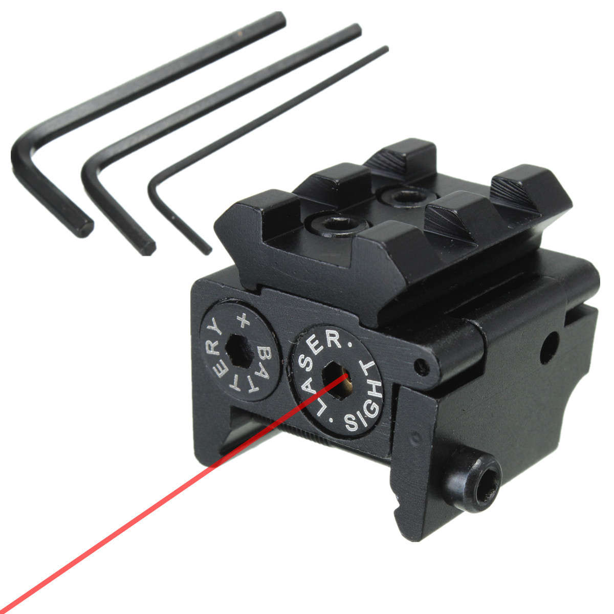 Mini Compact Tactical Red Dot Laser Bore Sight Scope With 20mm Picatinny Rail M