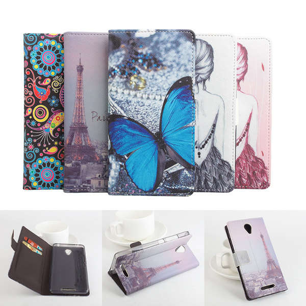 Colored Drawing Leather Protective Case For Xiaomi Redmi Note 2