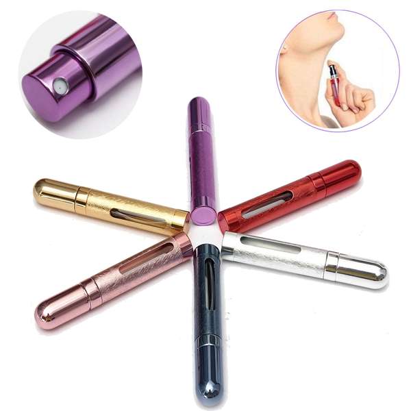 12ml Mini Alloy Refillable Perfume Pump Spray Bottle Atomizer