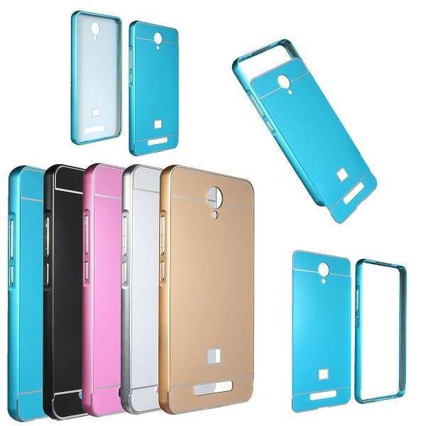 Metal Frame Bumper Acrylic PC Back Cover Case for Xiaomi Redmi Note 2
