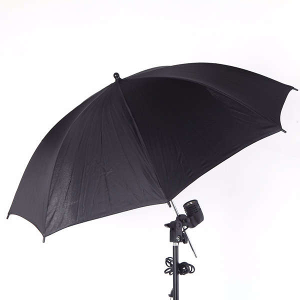 40 inch Studio Softbox Photo Strobe Flash Light Reflector Black Silver Umbrella