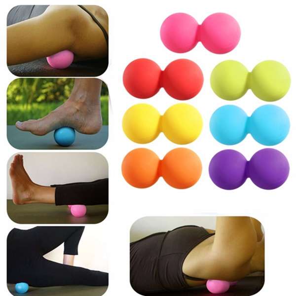 Double Lacrosse Yoga Peanut Balls Mobility Myofascial Trigger Point Stimulation