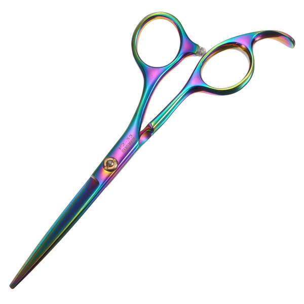 Mini Convenient Professional Salon Colorful Toothless Hair Cut Scissors