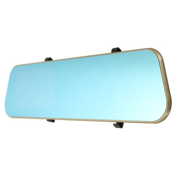 4.3 Inch Car Rearview Mirror DVR Dual-lens Dash Cam Video Camera Recorder 1080P