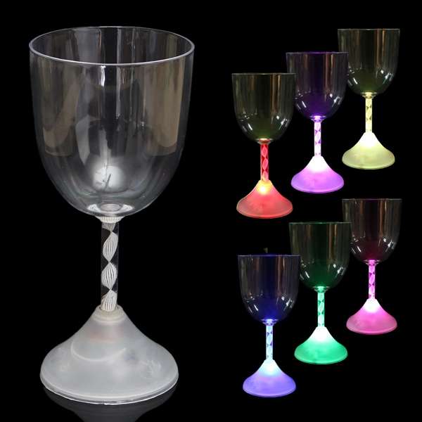 LED Drink Flashing Colorful Wine Glass Cup Light For Bar Party