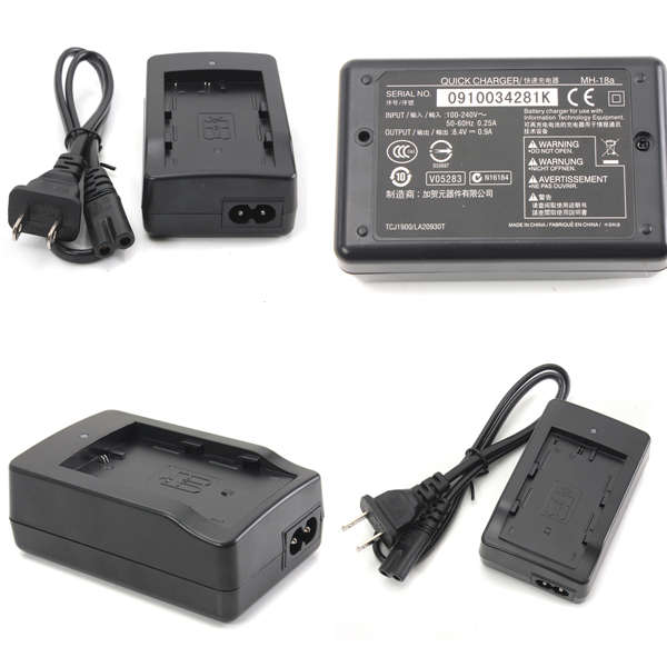 MH-18a Battery Charger With Cord For Nikon EN-EL3A E D200 D300 D700 D50 D70 D80