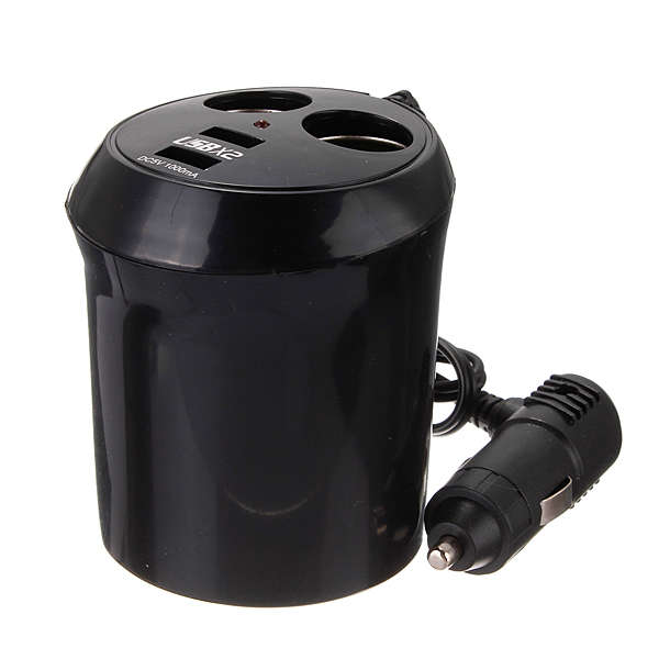 Dual Car Cigarette Lighter Socket DC Power Adapter Charger Splitter