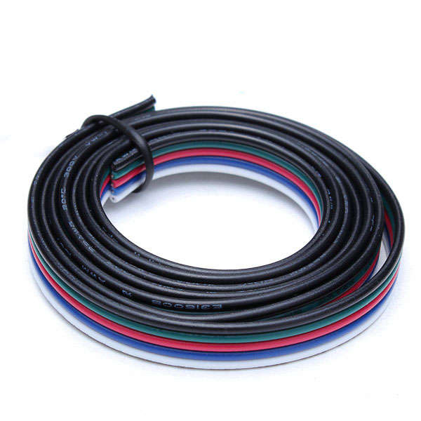 1M 5-Pin LED RGB Strip Extension Cable Wire For 5050/3528 Strips