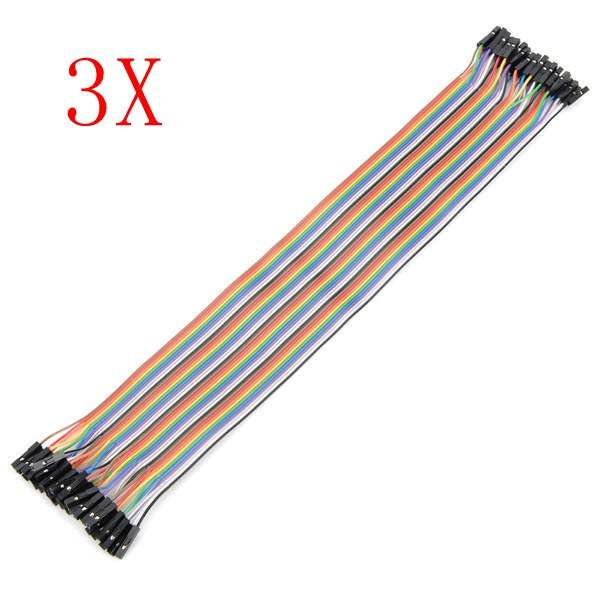120Pcs 30cm Female To Female Breadboard Wires Jumper Cable