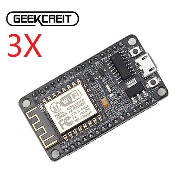 3Pcs Geekcreit¿¿¿ Doit NodeMcu Lua ESP8266 ESP-12E WIFI Development Board