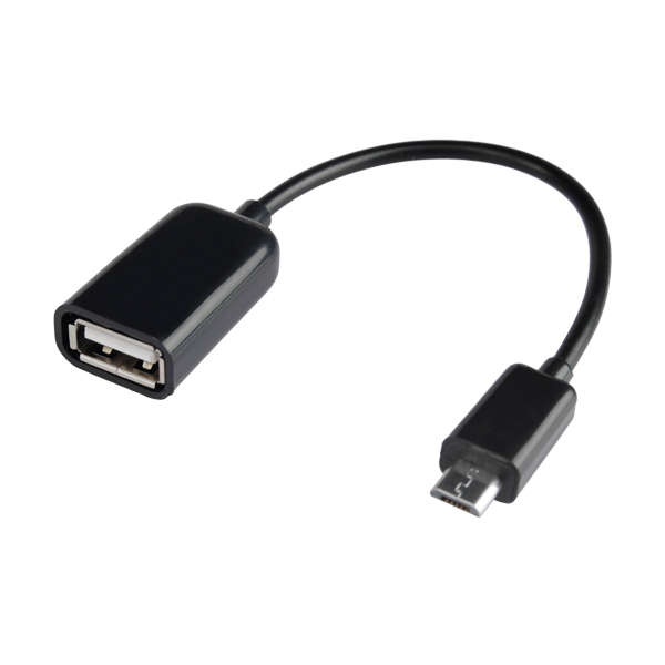 17CM USB 2.0 AF to Micro USB 5 Pin Male OTG Adapter Cable For Mobile Phone Tabl
