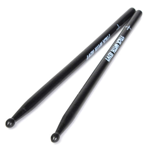 1 Pair Black Maple Wood Drum Sticks 5A Wood Tip Drummer Instrument Drumsticks