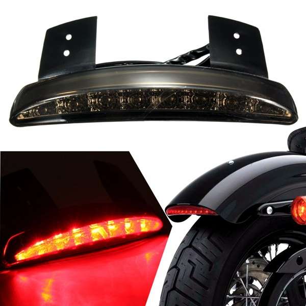 Smoke 12V LED Brake Tail Light For Harley Davidson Sportster XL883N 883L 1200C