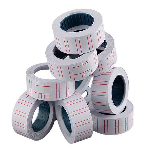 New 10 Rolls Label Paper For MX 5500 Price Gun Labeller Paste Adhesive Supermar
