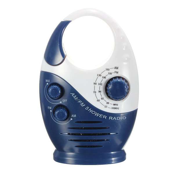 ELEGIANT Mini AM FM Hanging Shower Radio Bathroom Waterproof Music Radio