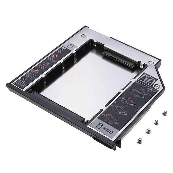 2.5inch SATA 2nd HDD Hard Driver Caddy Dell Latitude E6400/E6500 9.5mm