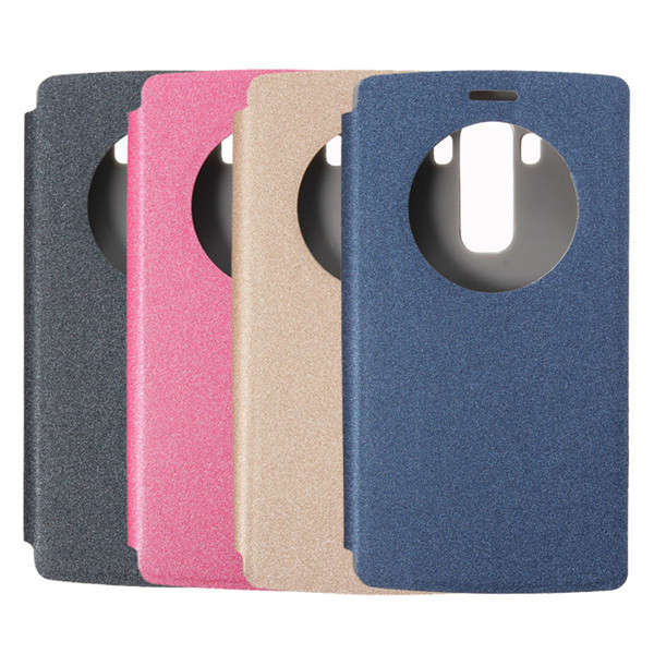 Circle View Window Flip PU Leather Stand Case Cover For LG G4