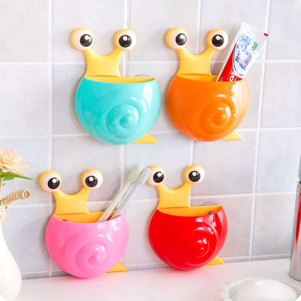 Multifuntion Snail Toothbrush Toothpaste Holder With Sucker Bathroom Sundries B