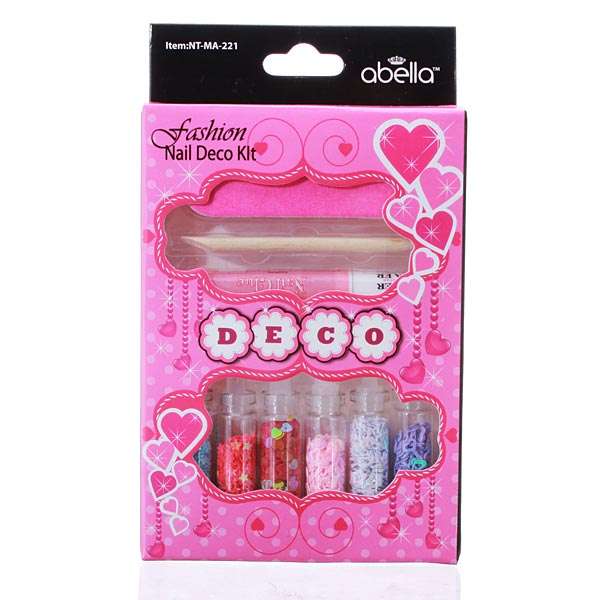 Nail Art Glitter Tips Decoration Glue File Set