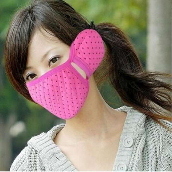 Winter Riding Sports Ear Mouth Warm Mask With Earmuffs Cotton