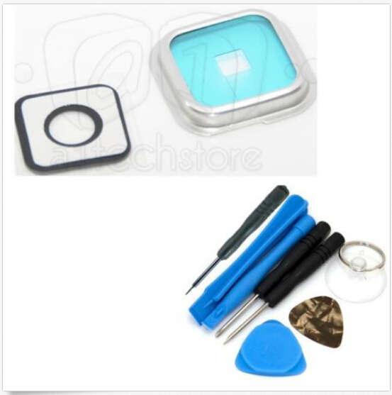 Camera Glass Lens Cover Frame Replacement+Tools For Samsung Galaxy S5 G900 I9600