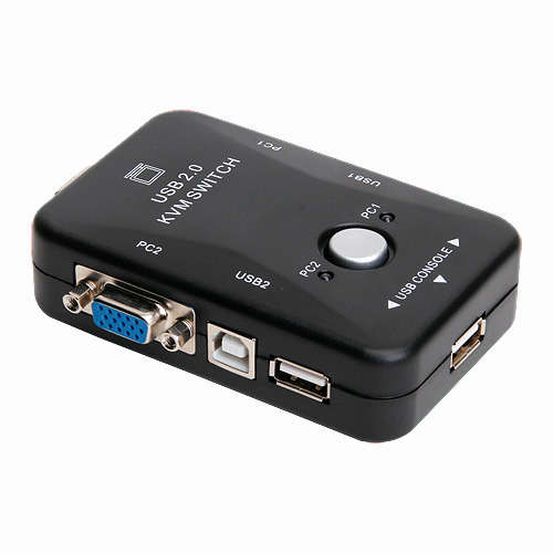 New 2-Port USB 2.0 KVM Switch