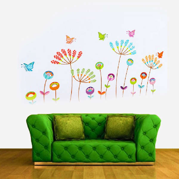 DIY Butterfly Flower Removable Wall Sticker Decal Home Decor Art