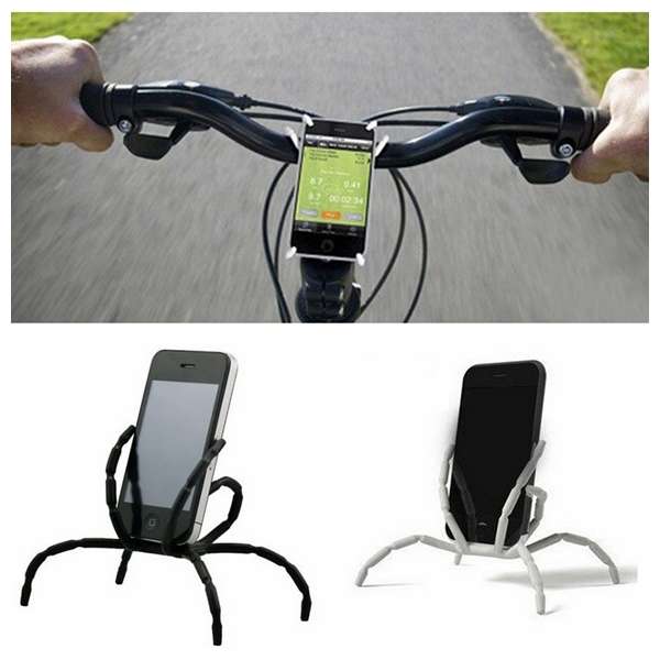 8 Leg Cell Phone Spider Holders Bicycle Mobile Phone Support