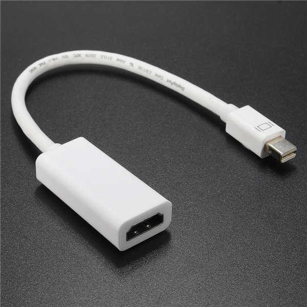 4K 1080p Mini Display Port Thunderbolt DP To HDMI Adapter Cable for Macbook Pro