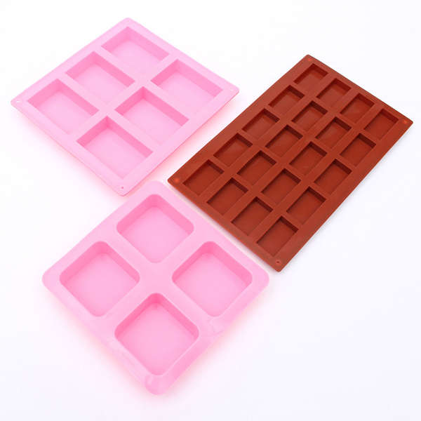 Rectangle Square Silicone Mold For DIY Chocolate Cake Mould Soap