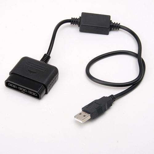 PS2 To PS3 PC Game Controller Converter Adapter USB Port