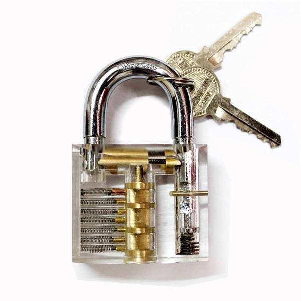 Transparent Cutaway Inside View Of Practice Padlocks Lock Trainer Skill Pick wi