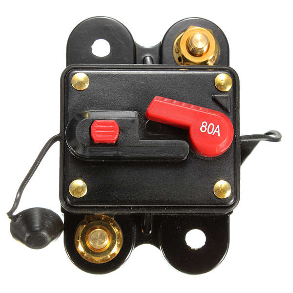 80A Resetable Car Boat Audio/Video AMP Power Fuse Circuit Breaker