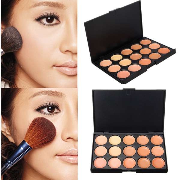 15 Colors Face Camouflage Cosmetic Cream Facial Concealer Palette
