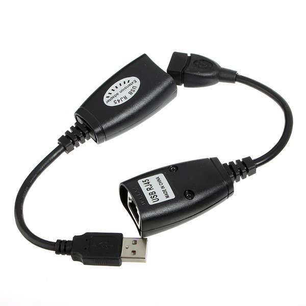 USB CAT5/CAT5E/6 RJ45 LAN EXTENSION ADAPTER CABLE 150ft