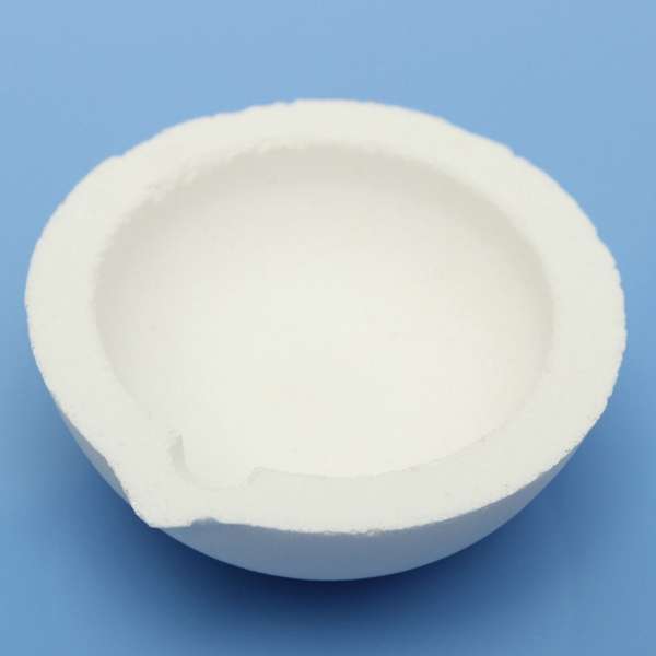 150g Capacity Quartz Silica Melting Crucible Pot For Gold Silver Platinum Refine