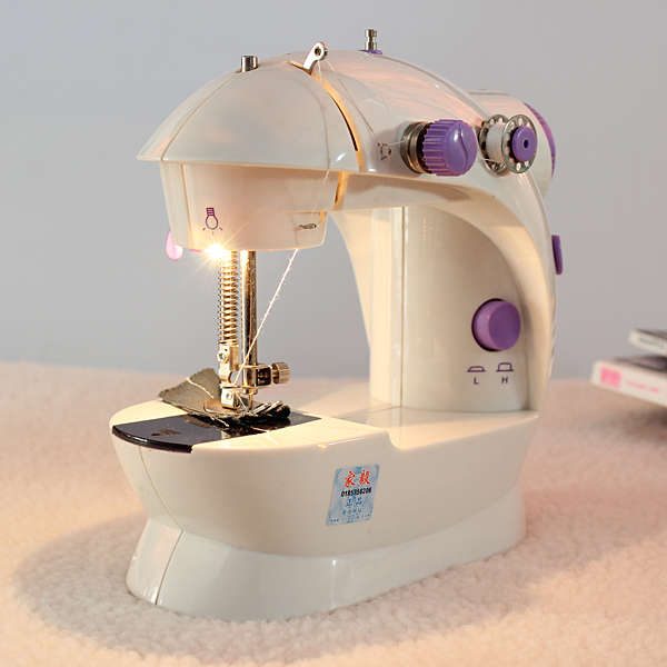 Portable Home Handwork Electric Mini Sewing Machine With Led Light